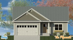 Exterior rendering of the "Plymouth" home design from Easy Duluth