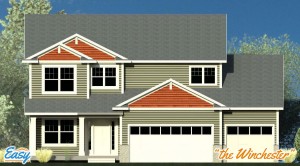 Exterior rendering of the "Cambridge" home design from Easy Duluth